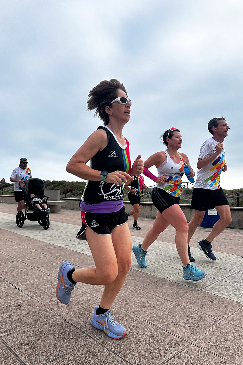 Corredora a la Mitja Marató Platges del Sud